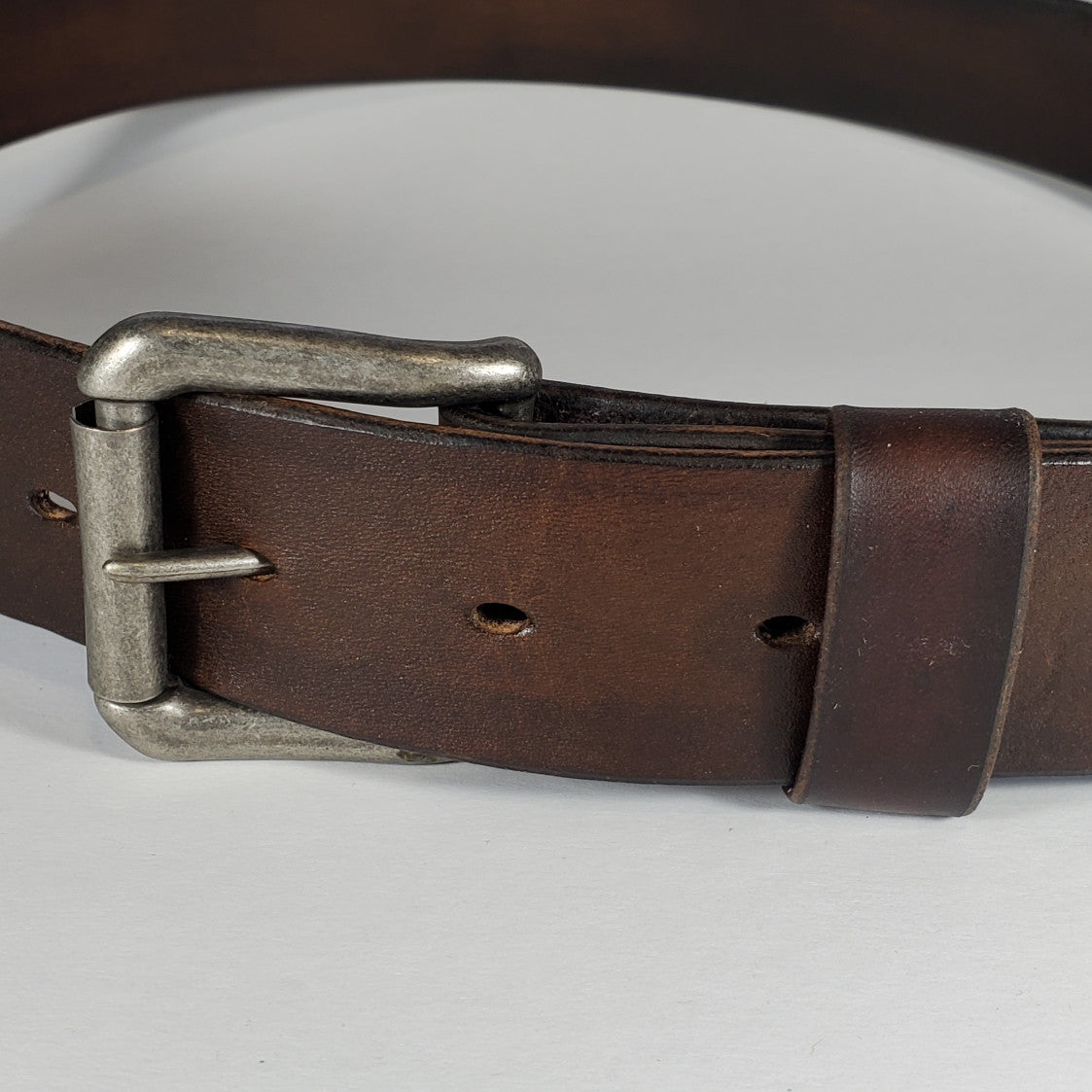 Dark Brown Handcrafted Veg-Tan Belt