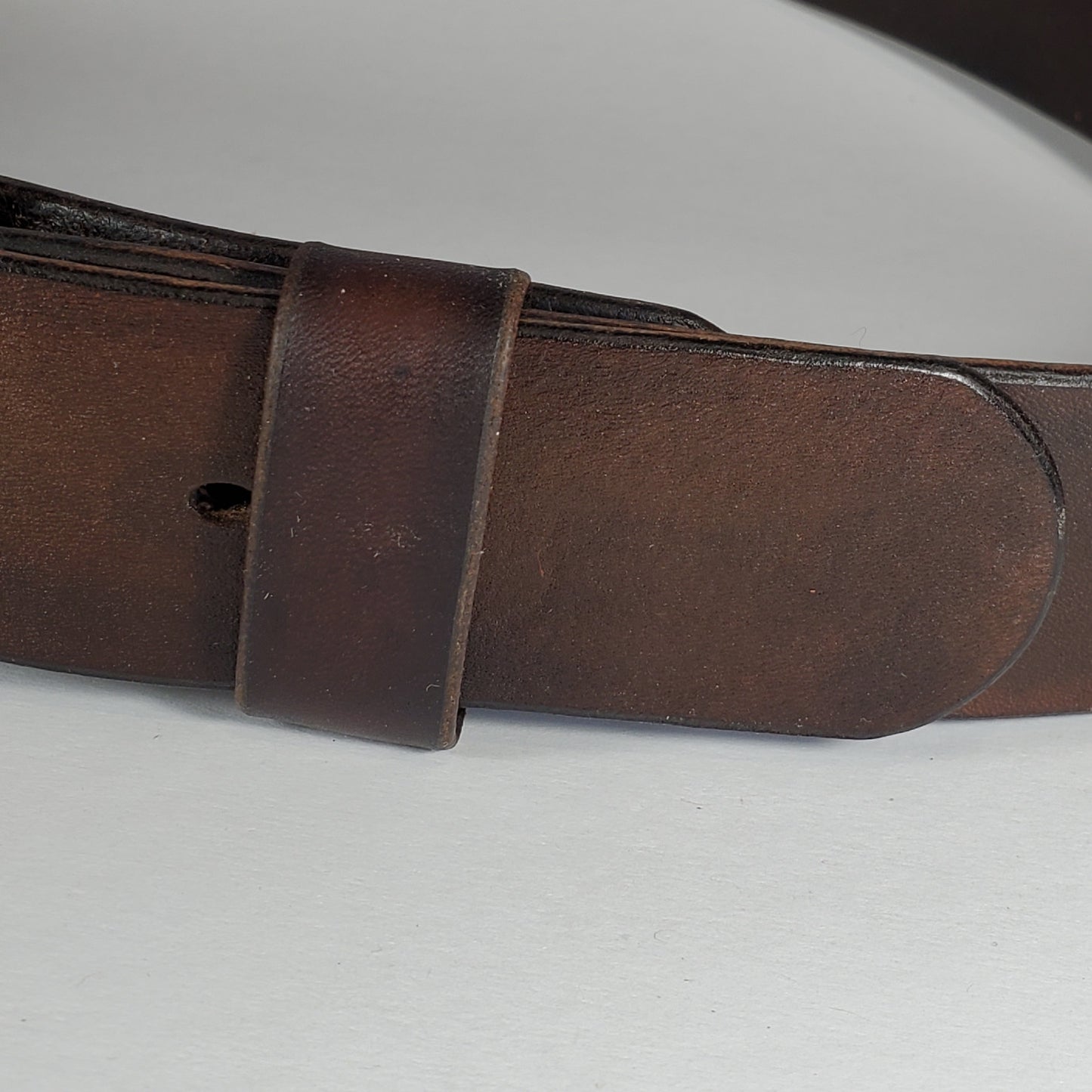 Dark Brown Handcrafted Veg-Tan Belt