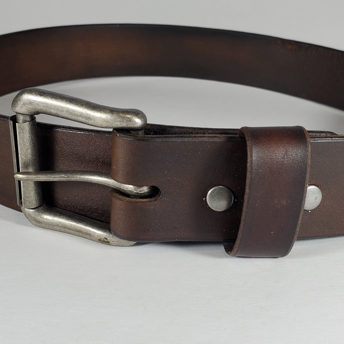 Dark Brown Handcrafted Veg-Tan Belt